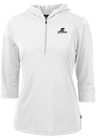 Cutter and Buck Providence Friars Womens White Virtue Eco Pique Hooded Sweatshirt
