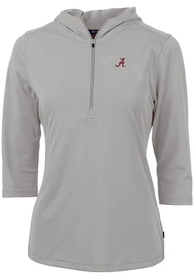 Cutter and Buck Alabama Crimson Tide Womens Virtue Eco Pique Hooded Sweatshirt