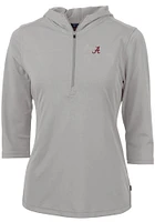 Cutter and Buck Alabama Crimson Tide Womens Virtue Eco Pique Hooded Sweatshirt