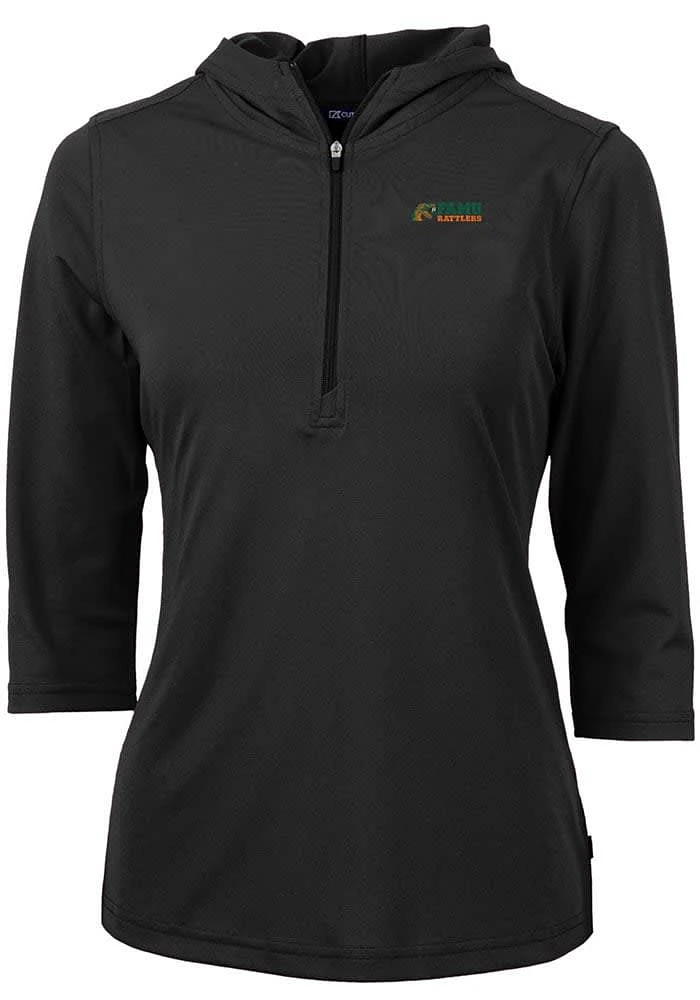 Cutter and Buck Florida A&M Rattlers Womens Virtue Eco Pique Hooded Sweatshirt