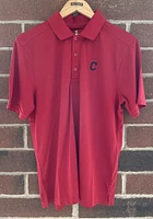 Cutter and Buck Cleveland Guardians Mens Red Fairwood Short Sleeve Polo