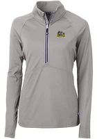 Cutter and Buck Drexel Dragons Womens Grey Adapt Eco Qtr Zip