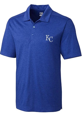 Cutter and Buck Kansas City Royals Mens Blue Chelan Short Sleeve Polo