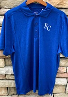 Cutter and Buck Kansas City Royals Mens Blue Chelan Short Sleeve Polo