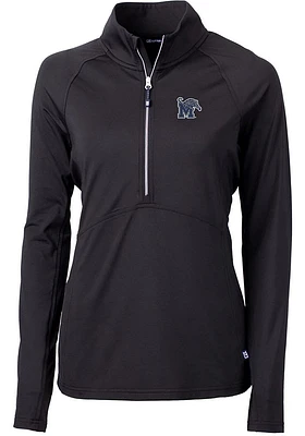 Cutter and Buck Memphis Tigers Womens Black Adapt Eco Qtr Zip