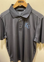 Cutter and Buck Kansas City Royals Mens Grey Fairwood Short Sleeve Polo