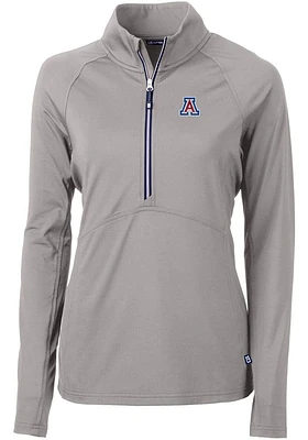 Cutter and Buck Arizona Wildcats Womens Adapt Eco Qtr Zip