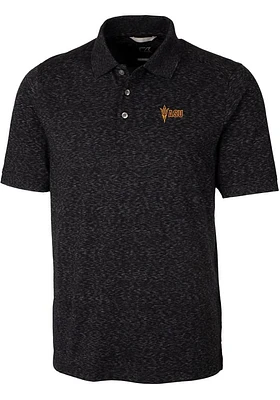 Cutter and Buck Arizona State Sun Devils Mens Advantage Space Dye Short Sleeve Polo