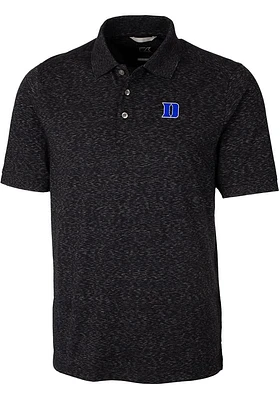 Cutter and Buck Duke Blue Devils Mens Advantage Space Dye Short Sleeve Polo