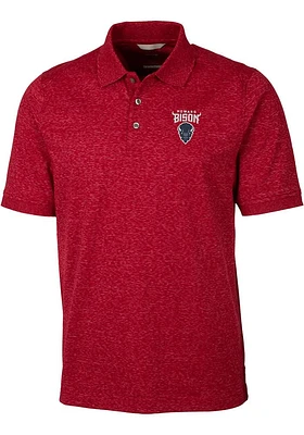 Cutter and Buck Howard Bison Mens Advantage Space Dye Short Sleeve Polo