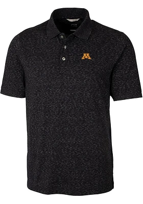 Mens Minnesota Golden Gophers Cutter and Buck Advantage Space Dye Short Sleeve Polo Shirt