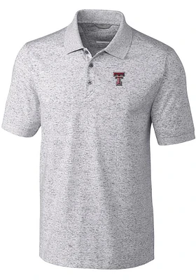 Cutter and Buck Texas Tech Red Raiders Mens Advantage Space Dye Short Sleeve Polo