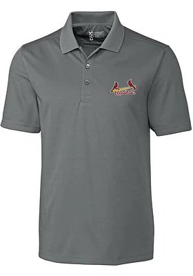 Cutter and Buck St Louis Cardinals Mens Grey Fairwood Short Sleeve Polo