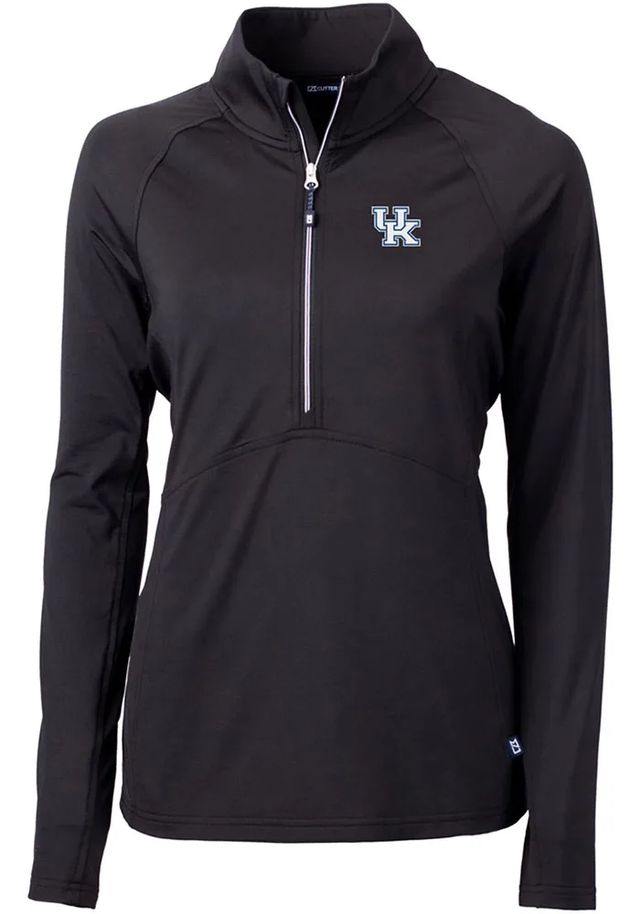 Cutter and Buck Kentucky Wildcats Womens Adapt Eco Qtr Zip