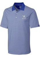 Cutter and Buck Kentucky Wildcats Mens Blue Trevor Short Sleeve Polo