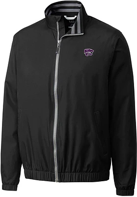 Cutter and Buck K-State Wildcats Mens Black Nine Iron Light Weight Jacket