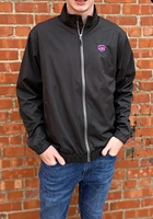 Cutter and Buck K-State Wildcats Mens Black Nine Iron Light Weight Jacket