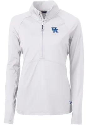 Cutter and Buck Kentucky Wildcats Womens Adapt Eco 1/4 Zip Pullover