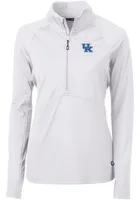 Cutter and Buck Kentucky Wildcats Womens Adapt Eco Qtr Zip