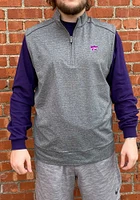 Cutter and Buck K-State Wildcats Mens Charcoal Shoreline Sleeveless Jacket