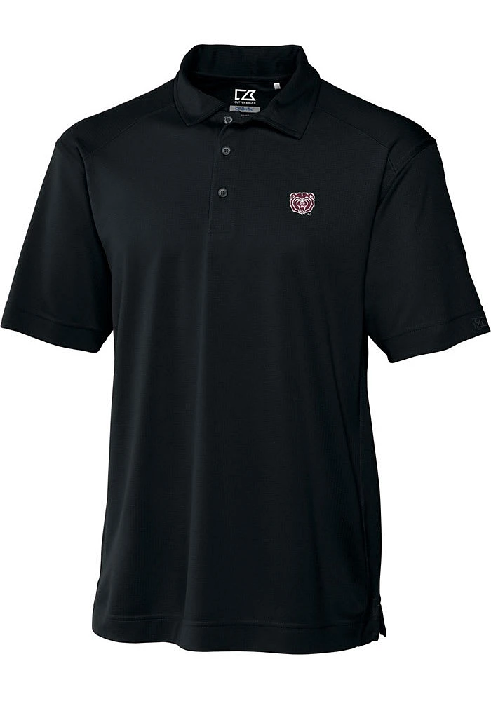Cutter and Buck Missouri State Bears Mens Black Genre Short Sleeve Polo