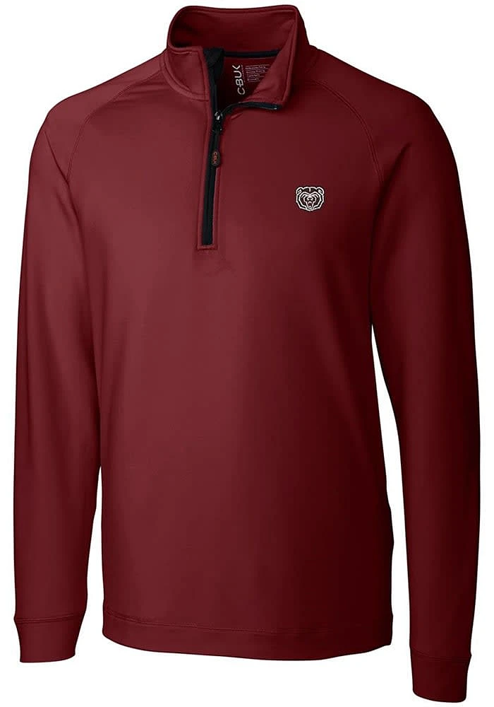 Cutter and Buck Missouri State Bears Mens Maroon Jackson Long Sleeve Qtr Zip Pullover
