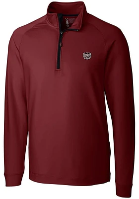Cutter and Buck Missouri State Bears Mens Maroon Jackson Long Sleeve Qtr Zip Pullover