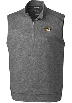 Cutter and Buck Missouri Tigers Mens Charcoal Shoreline Sleeveless Jacket