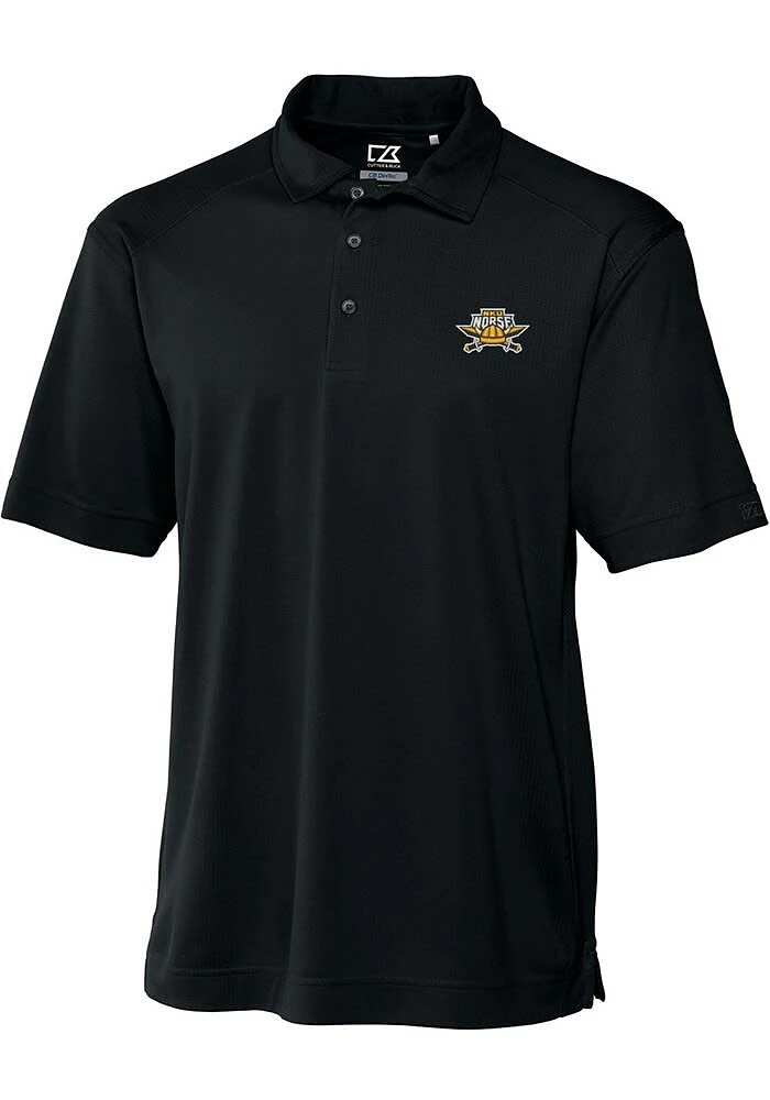 Cutter and Buck Northern Kentucky Norse Mens Black Genre Short Sleeve Polo