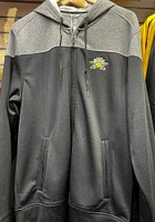 Cutter and Buck Northern Kentucky Norse Mens Black Pop Fly Long Sleeve Zip