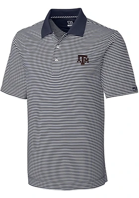 Cutter and Buck Texas A&M Aggies Mens Charcoal Trevor Short Sleeve Polo