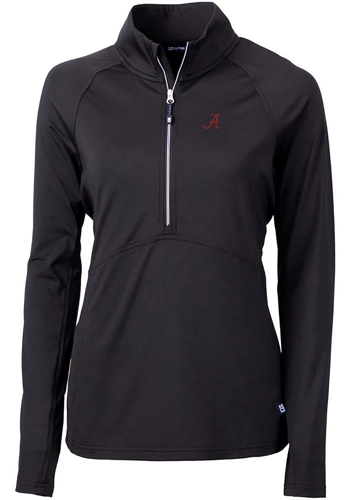 Cutter and Buck Alabama Crimson Tide Womens Adapt Eco Qtr Zip