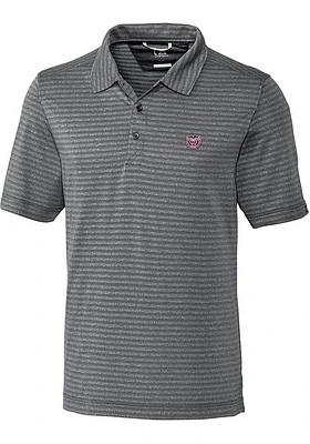 Cutter and Buck Missouri State Bears Mens Charcoal Cascade Short Sleeve Polo