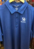 Cutter and Buck Kentucky Wildcats Mens Blue Cascade Short Sleeve Polo