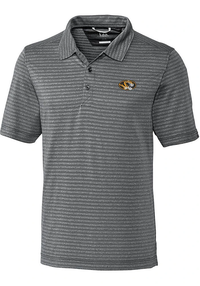 Cutter and Buck Missouri Tigers Mens Grey Cascade Short Sleeve Polo