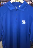 Cutter and Buck Kentucky Wildcats Mens Blue Genre Short Sleeve Polo