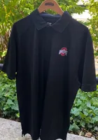 Cutter and Buck Ohio State Buckeyes Mens Black Genre Edition Short Sleeve Polo