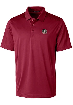 Cutter and Buck Florida State Seminoles Mens Prospect Textured Short Sleeve Polo