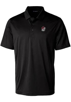 Cutter and Buck Georgia Bulldogs Mens Prospect Textured Short Sleeve Polo