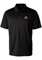 Cutter and Buck LSU Tigers Mens Prospect Textured Short Sleeve Polo