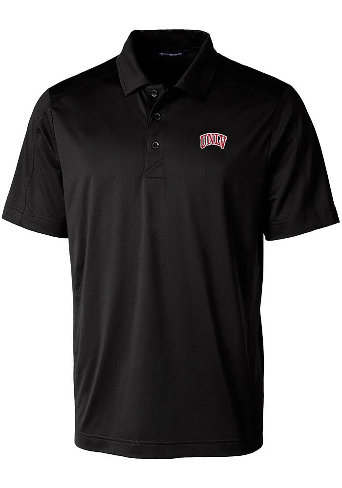Cutter and Buck UNLV Runnin Rebels Mens Prospect Textured Short Sleeve Polo