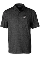 Cutter and Buck Texas A&M Aggies Mens Black Pike Constellation Short Sleeve Polo