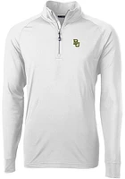 Cutter and Buck Baylor Bears Mens Adapt Eco Knit Long Sleeve Qtr Zip Pullover