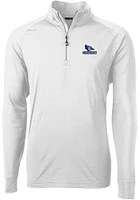 Cutter and Buck Creighton Bluejays Mens Adapt Eco Knit Long Sleeve Qtr Zip Pullover