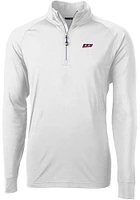 Cutter and Buck Eastern Kentucky Colonels Mens Adapt Eco Knit Long Sleeve Qtr Zip Pullover