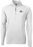 Cutter and Buck Gonzaga Bulldogs Mens Adapt Eco Knit Long Sleeve Qtr Zip Pullover