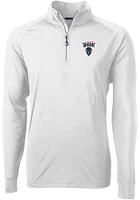 Cutter and Buck Howard Bison Mens Adapt Eco Knit Long Sleeve Qtr Zip Pullover