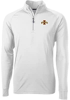 Cutter and Buck Iowa State Cyclones Mens Adapt Eco Knit Long Sleeve Qtr Zip Pullover