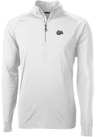 Cutter and Buck Montana Grizzlies Mens Adapt Eco Knit Long Sleeve Qtr Zip Pullover