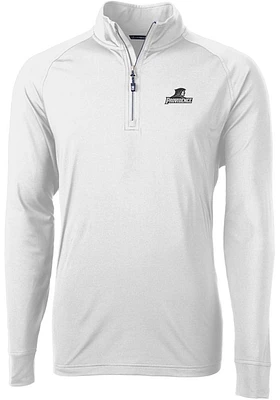 Cutter and Buck Providence Friars Mens Adapt Eco Knit Long Sleeve Qtr Zip Pullover